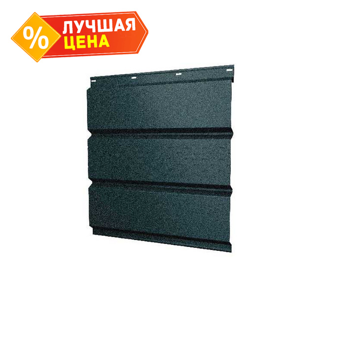 Софит металлический центральная перфорация 0,5 GreenCoat Pural BT, matt с пленкой RR2Н3 (RAL7016 антрацитово-серый)