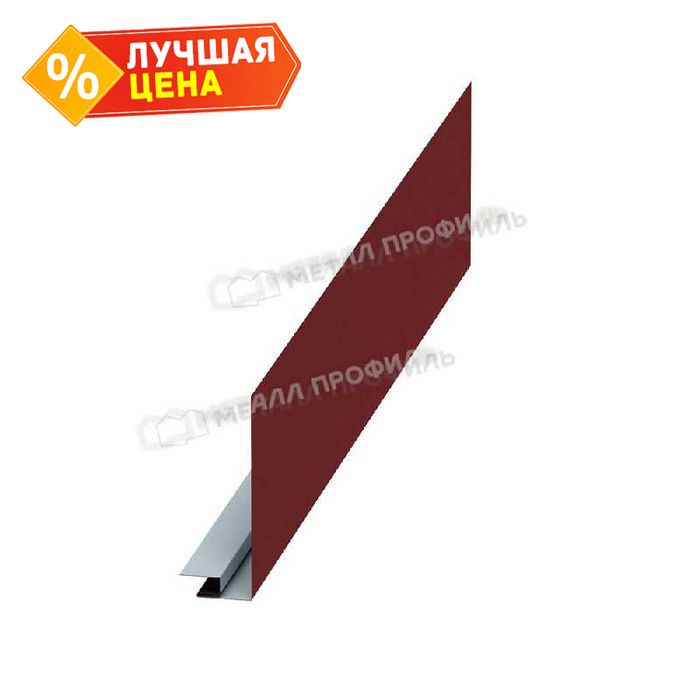 Планка карнизного свеса сложная 250х50х3000 NormanMP (ПЭ-01-3020-0.5)