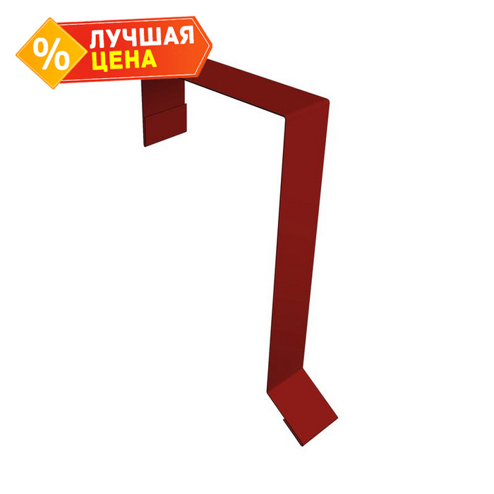 Планка торцевая фальц 65х97 0,45 PE с пленкой RAL 3011 коричнево-красный