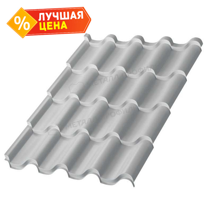 Металлочерепица Металл-Профиль Монтерроса-S 0,5 NormanMP RAL 9003 Белый