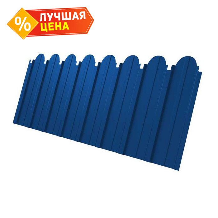 Профлист Grand Line фигурный C10A Satin 0.5 мм RAL 5005 Сигнальный Синий