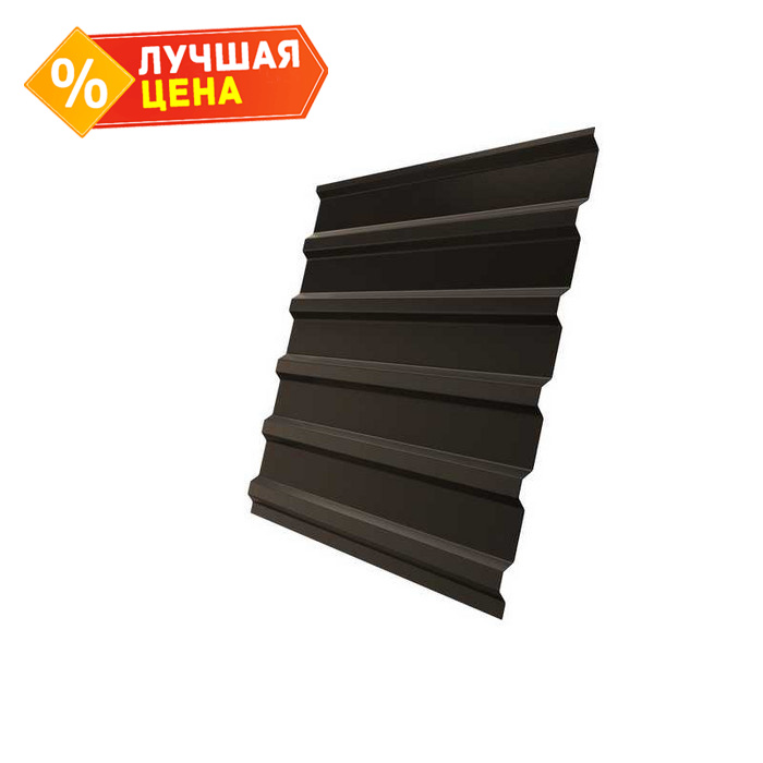 Профлист Grand Line С20В Velur 0.5 мм RR 32 Темно-Коричневый