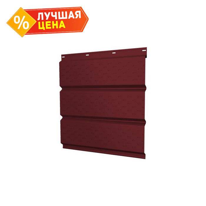 Софит металлический полная перфорация 0,45 Drap с пленкой RAL3005 красное вино