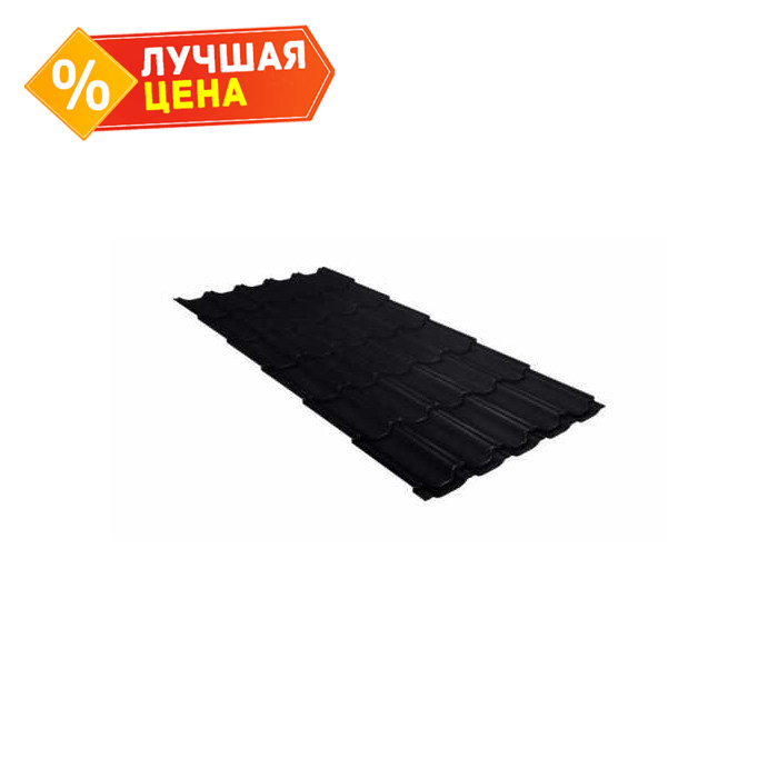 Металлочерепица Grand Line Kvinta plus (Квинта Плюс) 0,5 Rooftop Matte RAL 9005 Черный