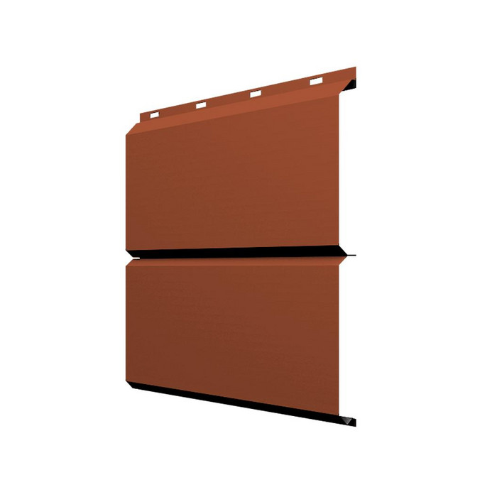 Софит ЭкоБрус без перфорации 0,345 Grand Line 0,5 Satin Matt RAL8004 теракота
